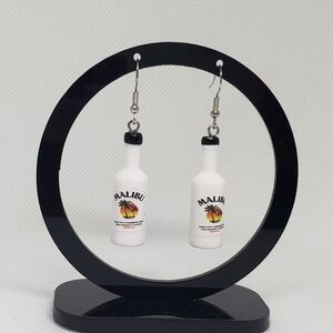 "HOLIDAY SPIRITS" - One Pair of Mini Bottle Earrings